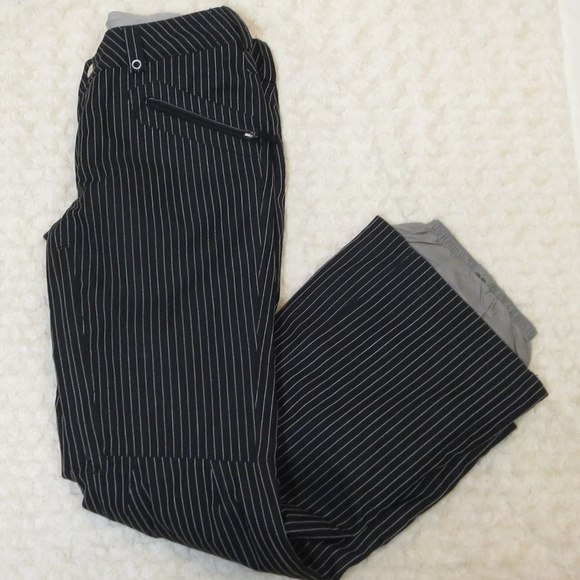 Burton Pants - Burton*M*Black/White Pinstripe*Snowboard Pants